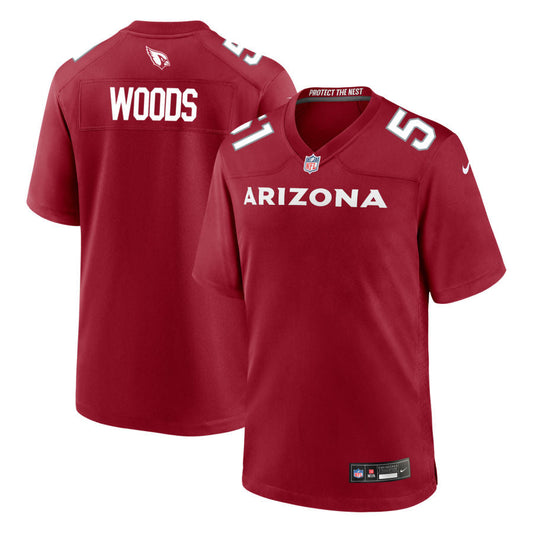 Josh Woods Arizona Cardinals Nike Game Jersey - Cardinal