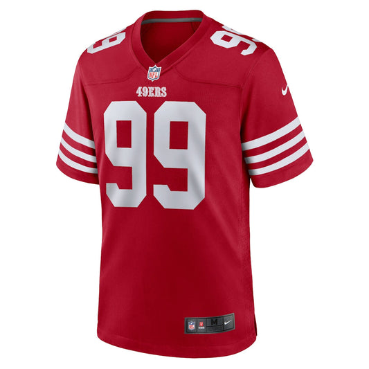 Men's Javon Kinlaw Nike 49ers Alternate Game Jersey - Red
