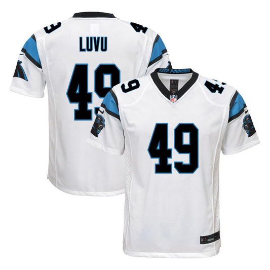 Frankie Luvu  Carolina Panthers Nike Youth Game Jersey - White