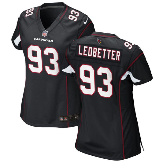 Jonathan Ledbetter Arizona Cardinals Nike Women's Alternate Game Jersey - Black