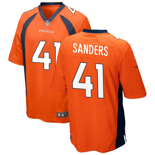 Drew Sanders Denver Broncos Nike Game Jersey - Orange
