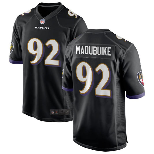 Justin Madubuike Baltimore Ravens Nike Youth Game Jersey - Black