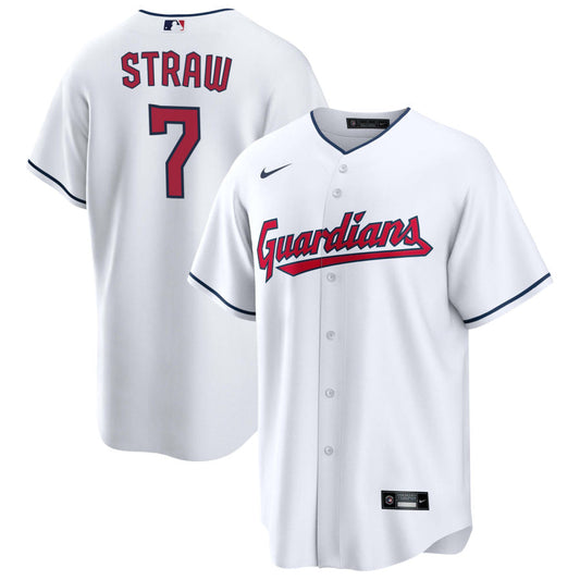 Myles Straw Cleveland Guardians Nike Youth Replica Jersey - White