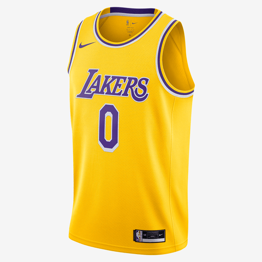 Lakers Icon Edition 2020 Nike NBA Swingman Jersey - Amarillo/Field Purple