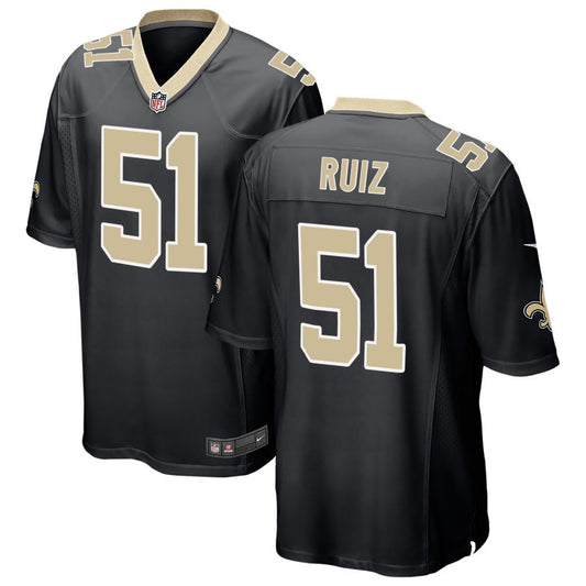 Cesar Ruiz New Orleans Saints Nike Game Jersey - Black
