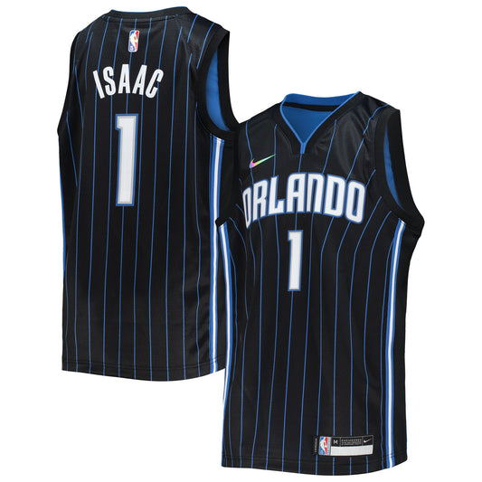 Jonathan Isaac Orlando Magic Nike Youth 2021/22 Diamond Swingman Jersey - Icon Edition - Black