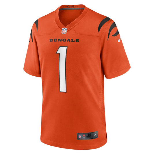 Men's Ja'Marr Chase Nike Bengals Game Day Jersey - Orange