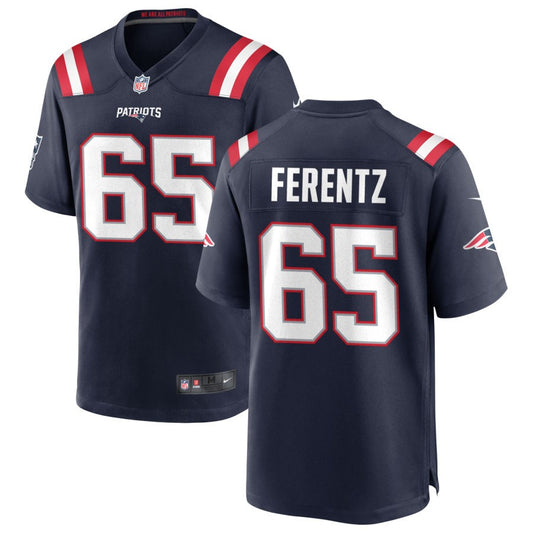 James Ferentz Nike New England Patriots Game Jersey - Navy