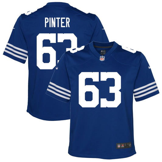 Danny Pinter Indianapolis Colts Nike Youth Alternate Game Jersey - Royal