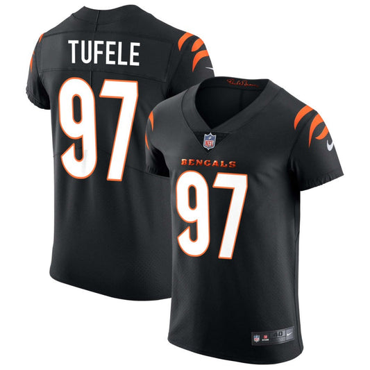 Jay Tufele Cincinnati Bengals Nike Vapor Elite Jersey - Black