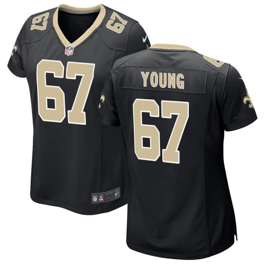 Landon Young New Orleans Saints Nike Women's Game Jersey - Black