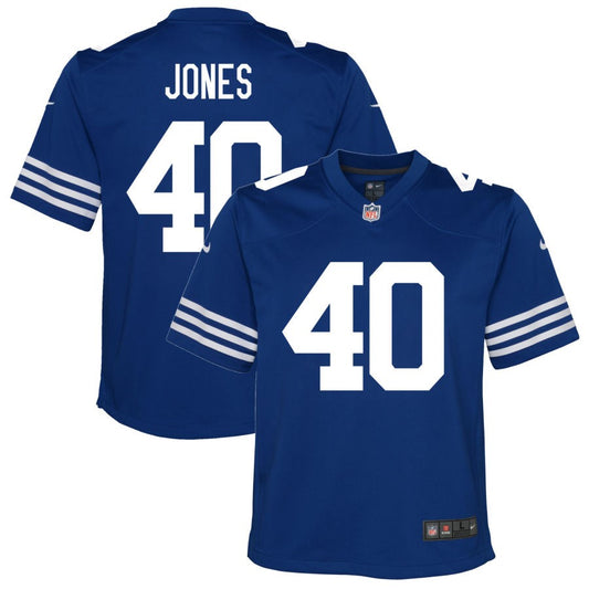 Jaylon Jones Indianapolis Colts Nike Youth Alternate Game Jersey - Royal