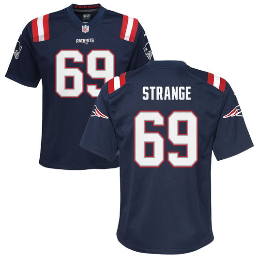 Cole Strange New England Patriots Nike Youth Game Jersey - Navy