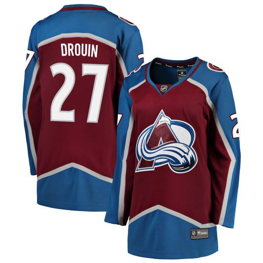 Jonathan Drouin Colorado Avalanche Fanatics Branded Women's Home 2022 Stanley Cup Champions Breakaway Jersey - Burgundy