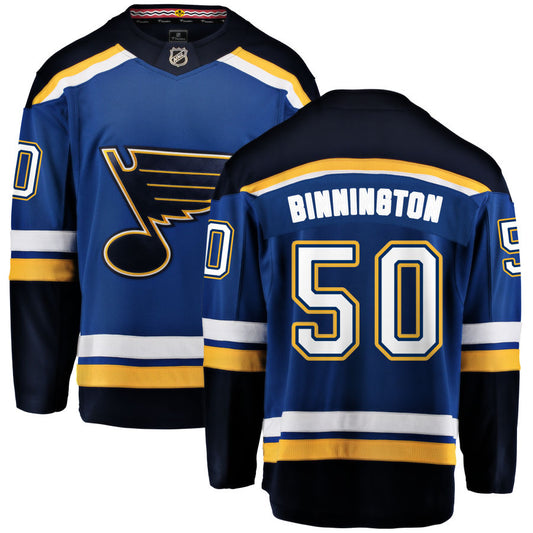 Jordan Binnington St. Louis Blues Fanatics Branded Home Breakaway Jersey - Blue