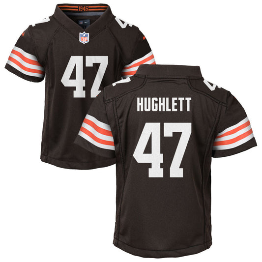 Charley Hughlett Nike Cleveland Browns Youth Game Jersey - Brown