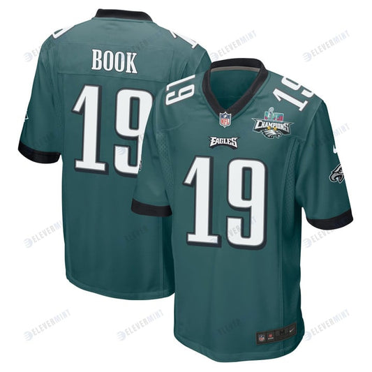 Ian Book 19 Philadelphia Eagles Super Bowl LVII Champions 2 Stars Men Game Jersey - Midnight Green