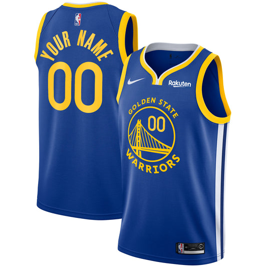 Golden State Warriors Nike 2020/21 Swingman Custom Jersey - Icon Edition - Royal