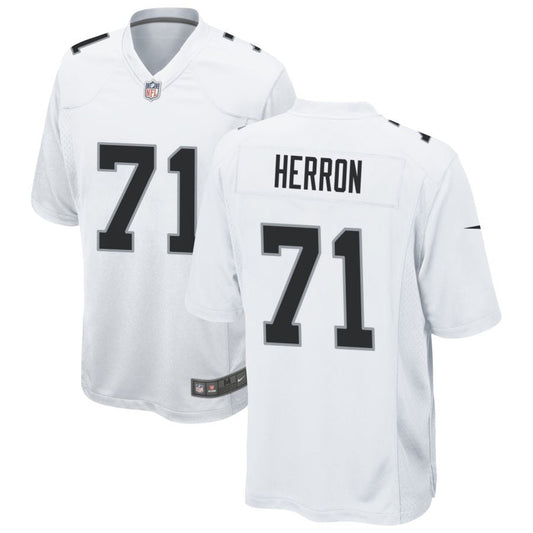 Justin Herron Las Vegas Raiders Nike Game Jersey - White