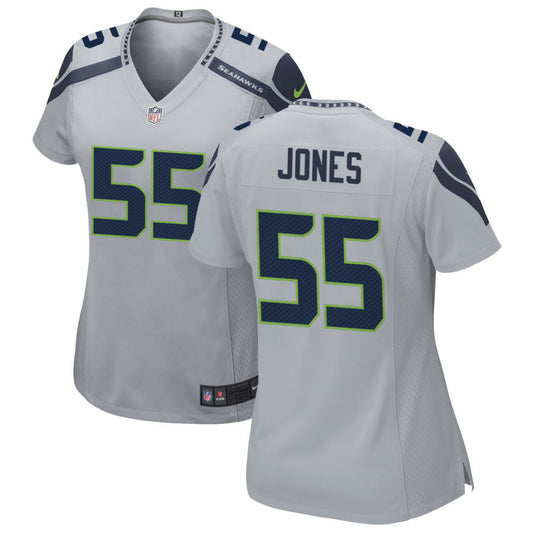 Dre'Mont Jones Seattle Seahawks Nike Women's Alternate Game Jersey - Gray
