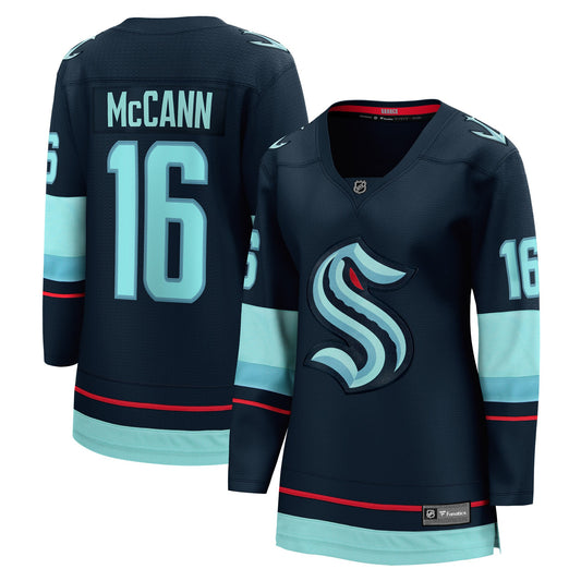 Jared McCann Seattle Kraken Fanatics Branded Women's Home Breakaway Player Jersey - Deep Sea Blue
