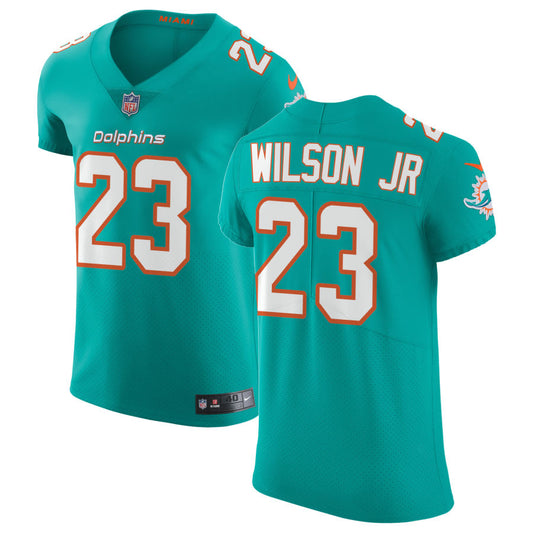Jeff Wilson Jr Miami Dolphins Nike Vapor Untouchable Elite Jersey - Aqua