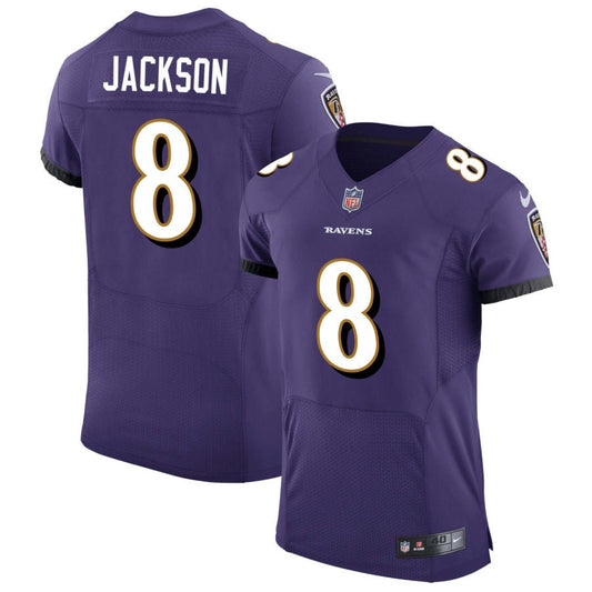Lamar Jackson Baltimore Ravens Nike Speed Machine Elite Jersey - Purple