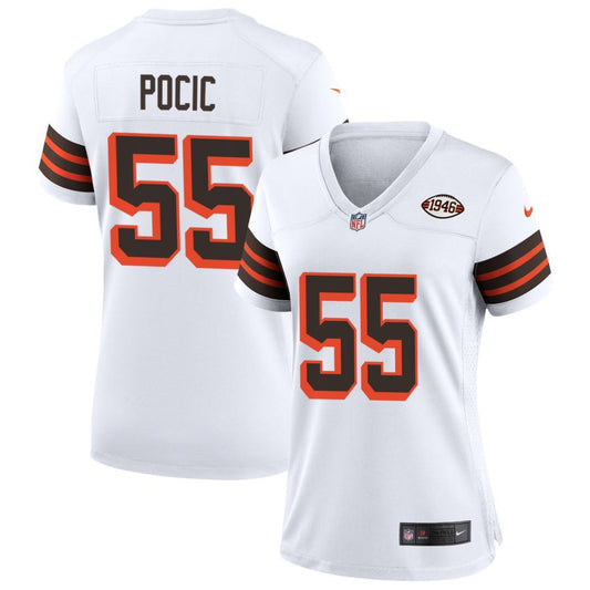 Ethan Pocic Cleveland Browns Nike Women's 1946 Collection Alternate Jersey - White