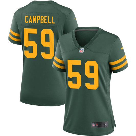 De'Vondre Campbell Green Bay Packers Nike Women's Alternate Jersey - Green