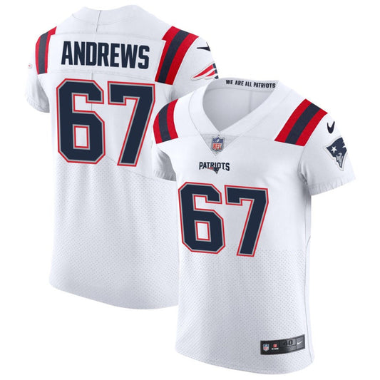 Jake Andrews New England Patriots Nike Vapor Elite Jersey - White