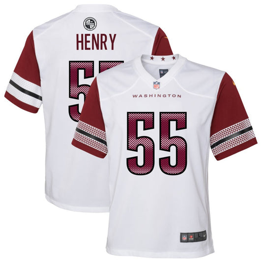 KJ Henry Washington Commanders Nike Youth Game Player Jersey - White