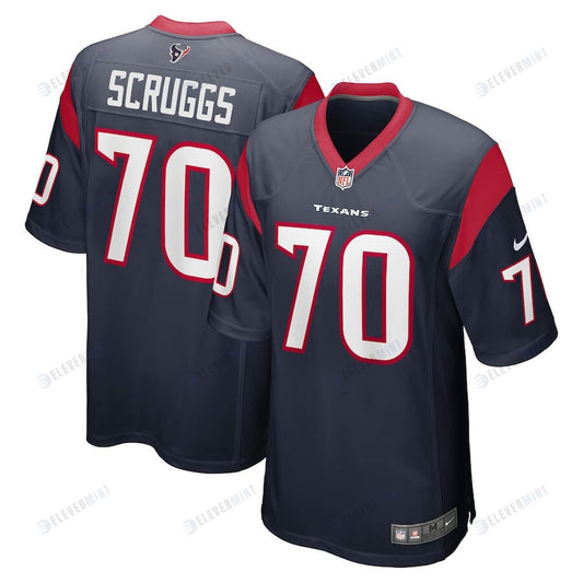 Juice Scruggs 70 Houston Texans Team Game Men Jersey - Navy