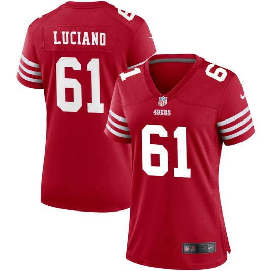 Corey Luciano San Francisco 49ers Nike Women's Game Jersey - Scarlet