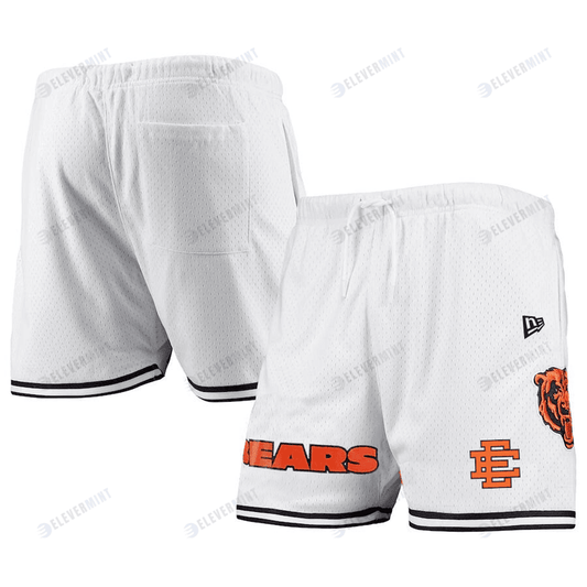 Chicago Bears Logo Team White/Black Mesh Shorts - Men