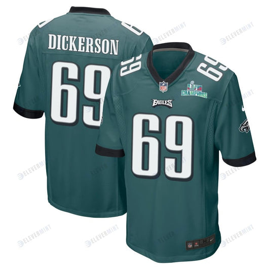 Landon Dickerson 69 Philadelphia Eagles Super Bowl LVII Champions Men Game Jersey - Midnight Green