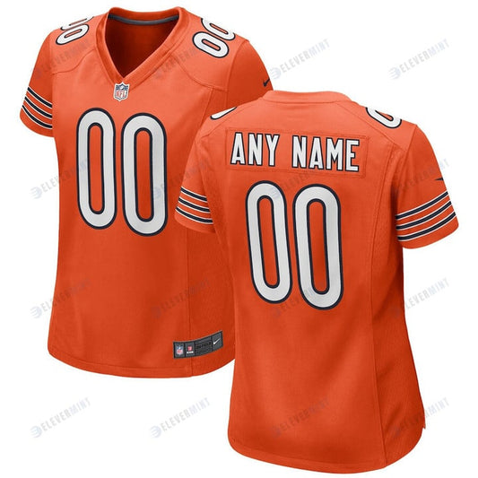 Chicago Bears Women Custom Alternate Game Jersey - Orange