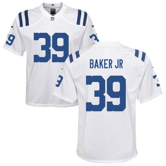 Darrell Baker Jr Nike Indianapolis Colts Youth Game Jersey - White