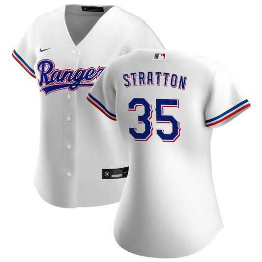 Chris Stratton Texas Rangers Nike Women's Home Replica Jersey - White