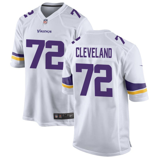Ezra Cleveland Minnesota Vikings Nike Game Jersey - White