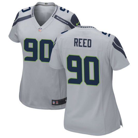 Jarran Reed Seattle Seahawks Nike Women's Alternate Game Jersey - Gray