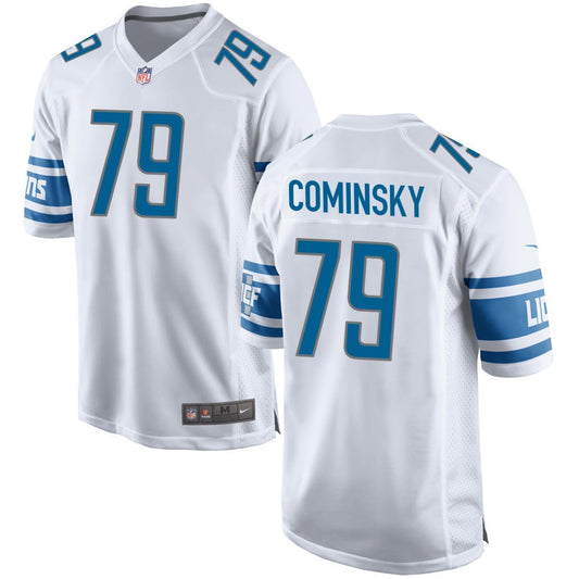 John Cominsky Detroit Lions Nike Game Jersey - White