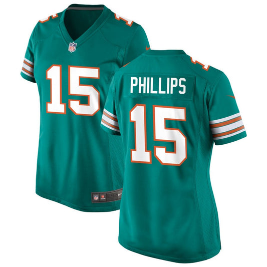 Jaelan Phillips Miami Dolphins Nike Women's Alternate Game Jersey - Aqua