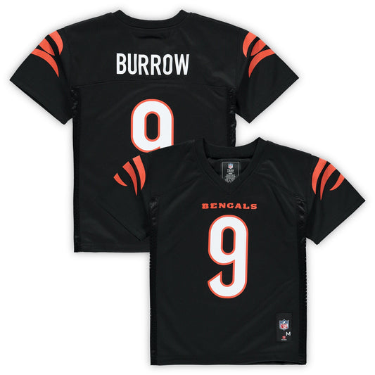 Joe Burrow Cincinnati Bengals Preschool Replica Player Jersey - Black