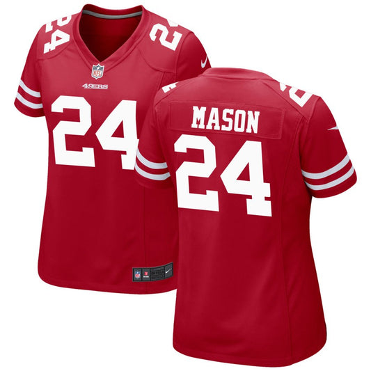 Jordan Mason San Francisco 49ers Nike Women's Game Jersey - Scarlet