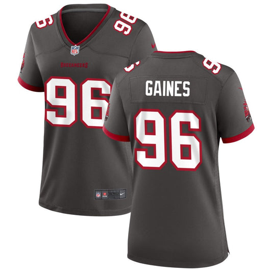 Greg Gaines Tampa Bay Buccaneers Nike Women's Alternate Game Jersey - Pewter