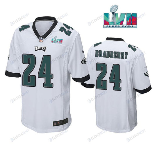 James Bradberry 24 Philadelphia Eagles Super Bowl LVII Game Player Men Jersey - White