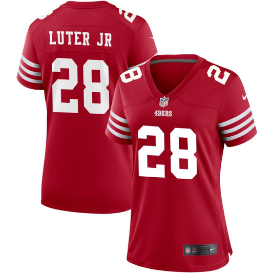 Darrell Luter Jr San Francisco 49ers Nike Women's Game Jersey - Scarlet