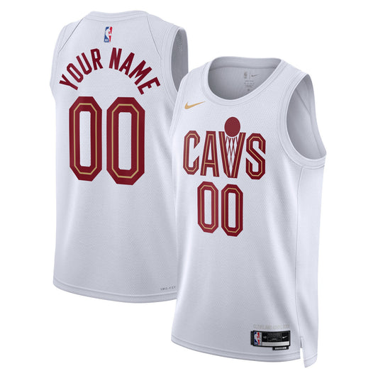 Cleveland Cavaliers Nike Unisex Swingman Custom Jersey White - Icon Edition