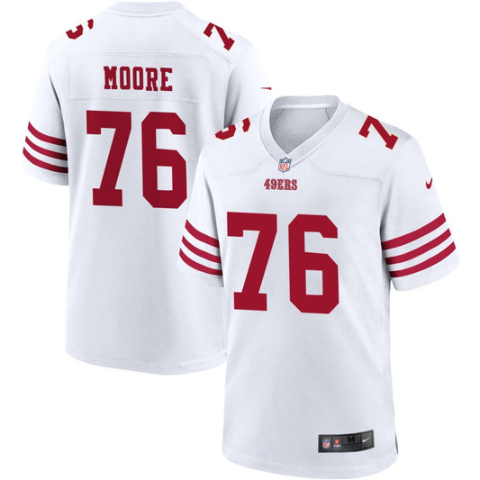 Jaylon Moore San Francisco 49ers Nike Youth Game Jersey - White