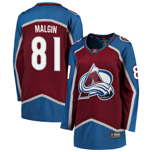 Denis Malgin Colorado Avalanche Fanatics Branded Women's Home 2022 Stanley Cup Champions Breakaway Jersey - Burgundy